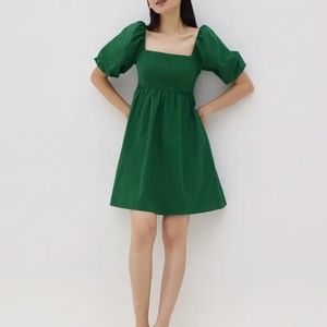 NWT LOVE BONITO BABYDOLL MIDI DRESS GREEN SIZE XL